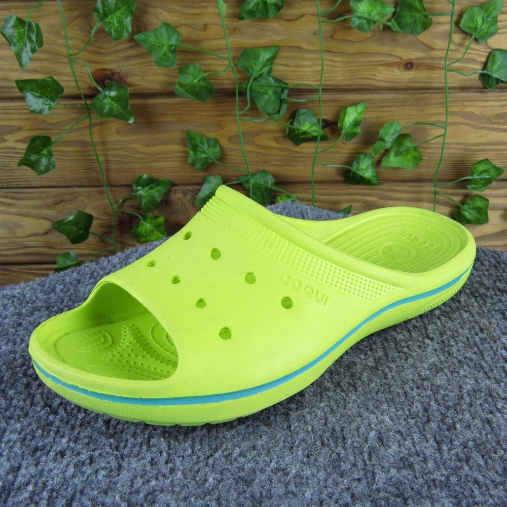 Coqui Women 39 Bright Yellow EVA Slip On Slides Comfort Water Sandal Lightweight